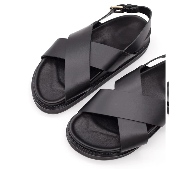 NEW Liberte Leather Capri Black Sandals - Picture 3 of 14